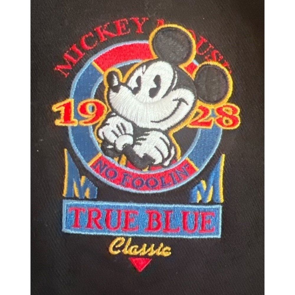 Vintage Disney Store Mickey Mouse True Blue Classic Jacket Size M 1990s View 6